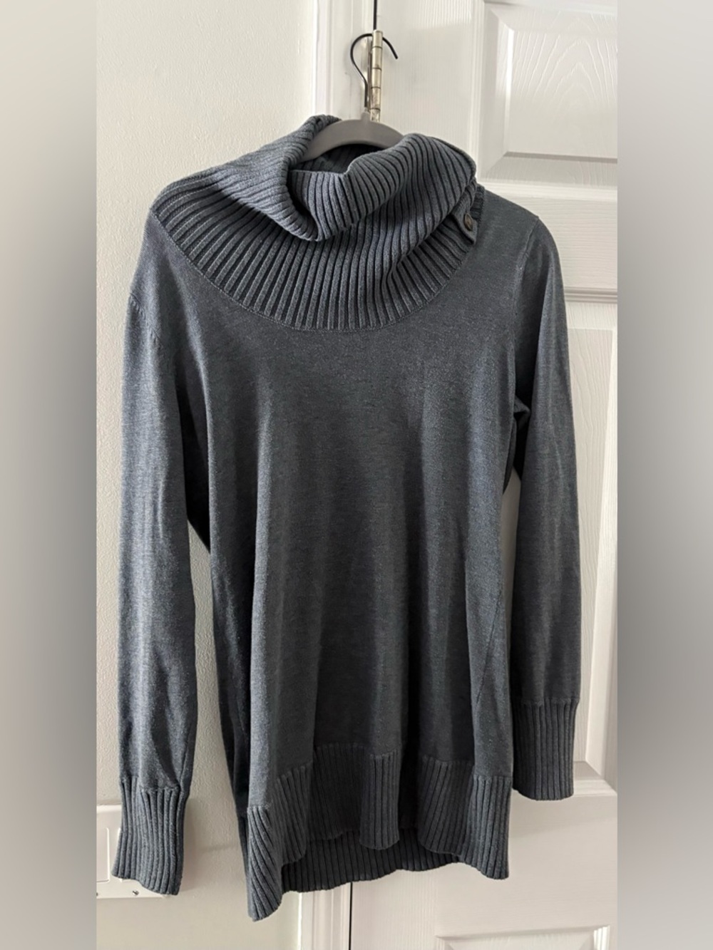 The Limited Charcoal Gray Cowl Neck Sweater